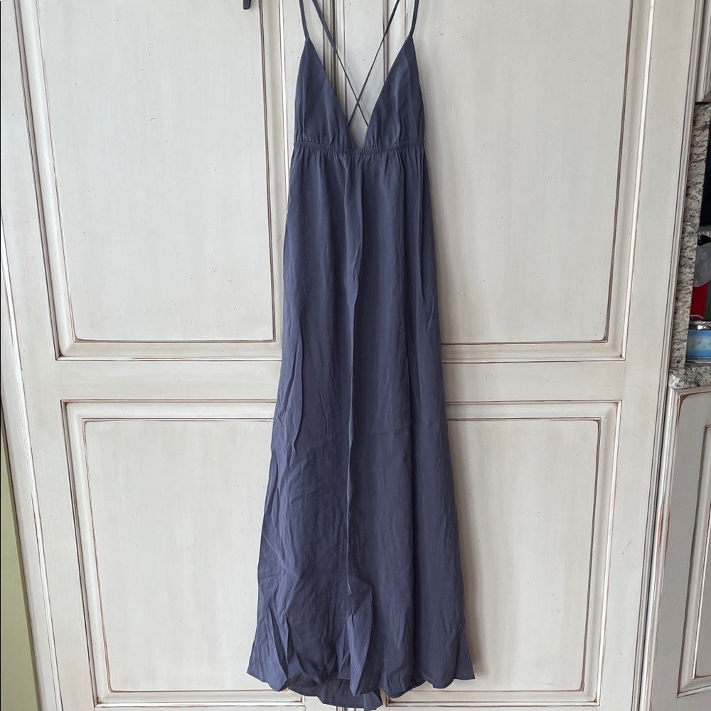 Zara Charcoal strappy backless dress